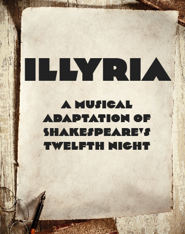 Illyria musical logo on parchment paper